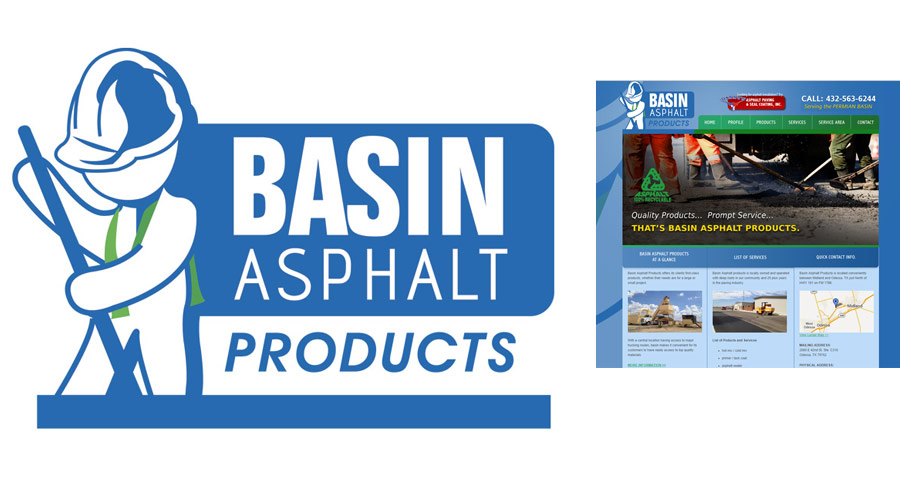 Basin Asphalt Products Logo Example