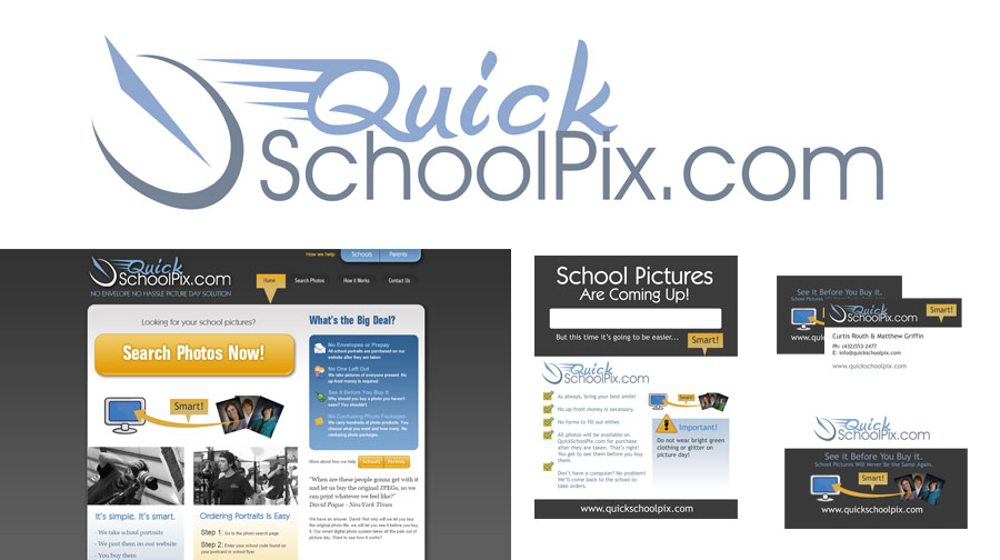 Quick School Pix Logo example