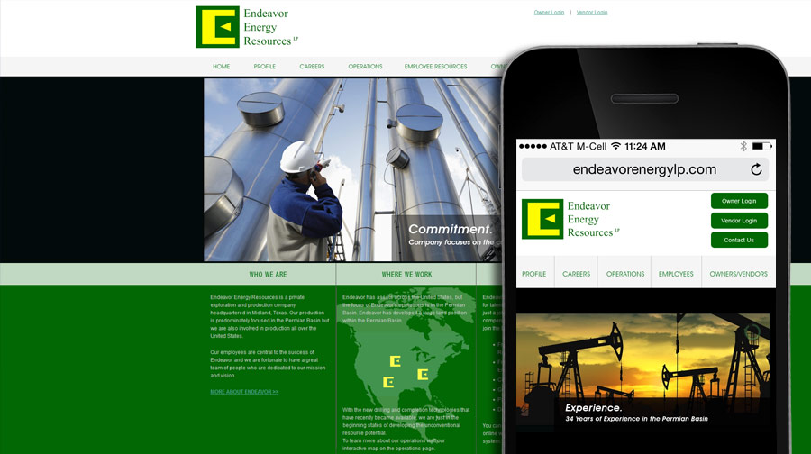 Endeavor Energy Website Example