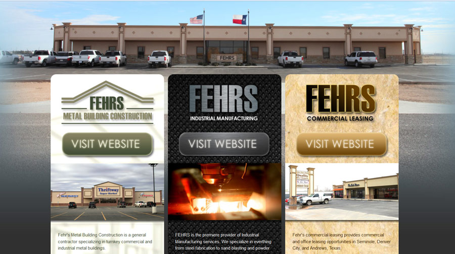 Fehrs Metal Buildings Website Example