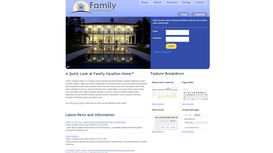 Family Vacation Home Example