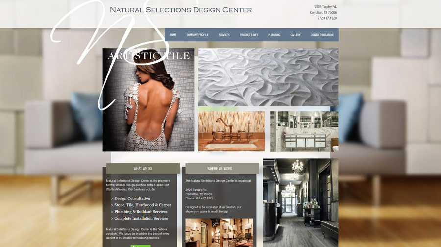 Natural Selections Website Example