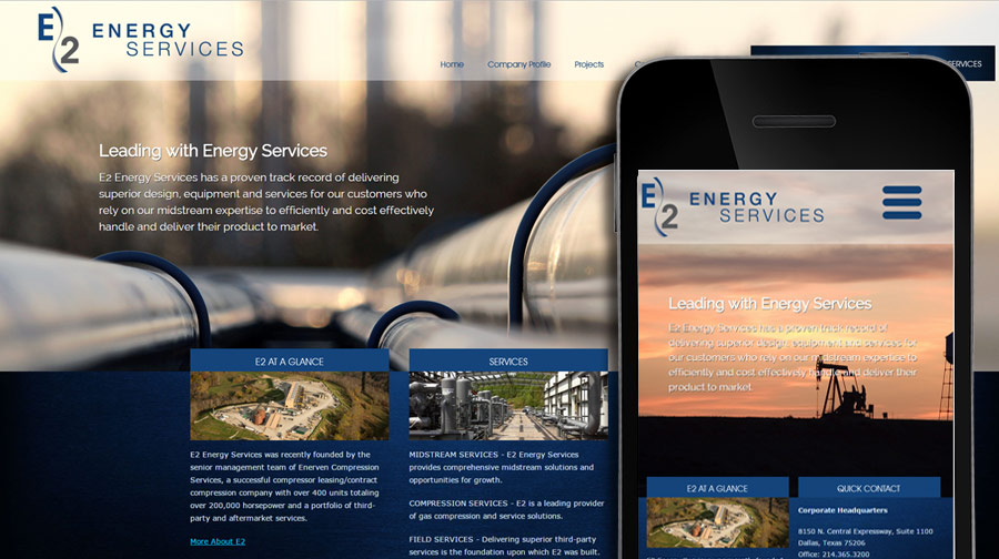 E2 Energy Services Website Example
